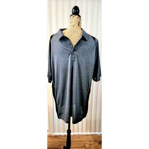 Sport Tek Men's Black and Gray Golf Shirt Size Extra Large - Excellent Used Cond